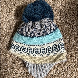 NWT North Face baby infant fairisle pom beanie